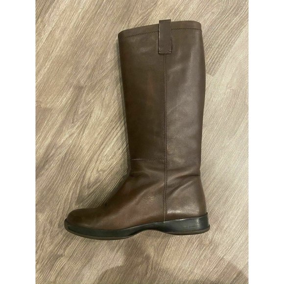 Hogan Dark Brown Women's Leather Riding Boots EURO - Picture 10 of 11